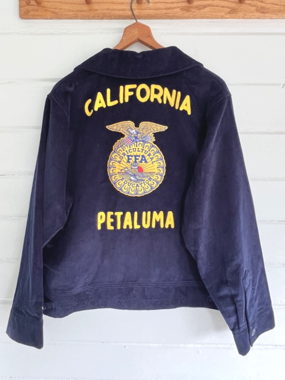 Vintage FFA Corduroy Zip Jacket 'Petaluma California'  - 100-42